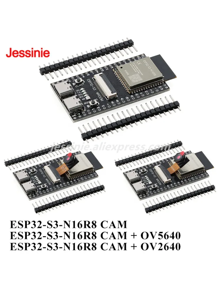 Płytka rozwojowa ESP32S3 ESP32-S3 N16R8 CAM WiFi Ble Bezprzewodowy moduł Wi-Fi 2.4G Kamera OV2640/OV5640 — zdjęcie produktu 7