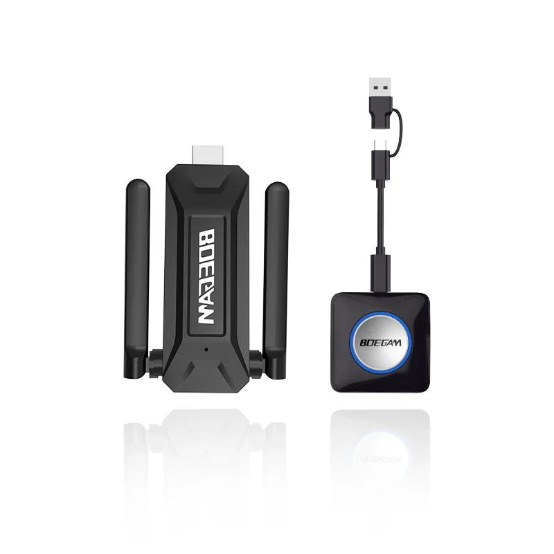 High-Performance 4K Wireless Display System, Receiver & Transmitter, up to 16 Users, 150ms Low Latency