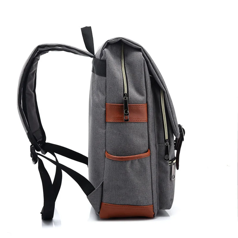 Mochila Vintage para ordenador portátil de 16 pulgadas para mujer y hombre, bolsa de lona para viaje, mochilas de ocio, bolsa informal Retro, bolsas