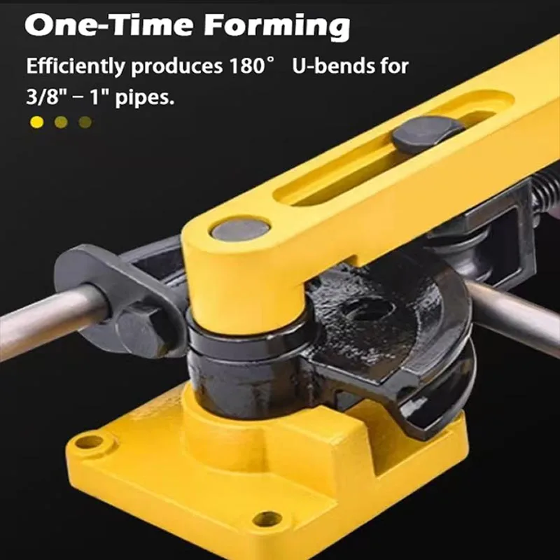 SWG-25 Manual Pipe Bender Heavy Duty Steel Tube Bending Tool 10-25mm for Stainless Steel Copper Aluminum