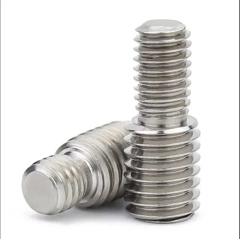 

250Pcs M4*10 to M5*10 Change Thread Diameter External Thread Double Head Conversion Screw 304 Stainless Steel