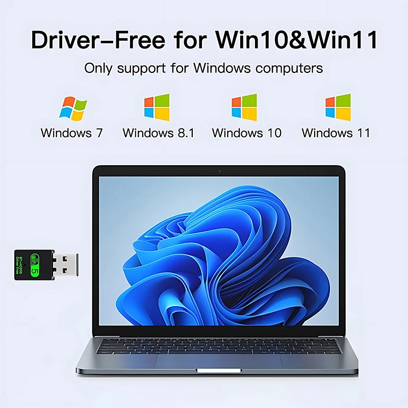 ترقيات جديدة 600 ميجابايت في الثانية USB واي فاي محول بلوتوث 2 في 1 دونجل ثنائي النطاق 2.4 جيجا هرتز 5 جيجا هرتز شبكة USB واي فاي 5 مستقبل شبكة لاسلكية Wlan بدون برنامج تشغيل #5