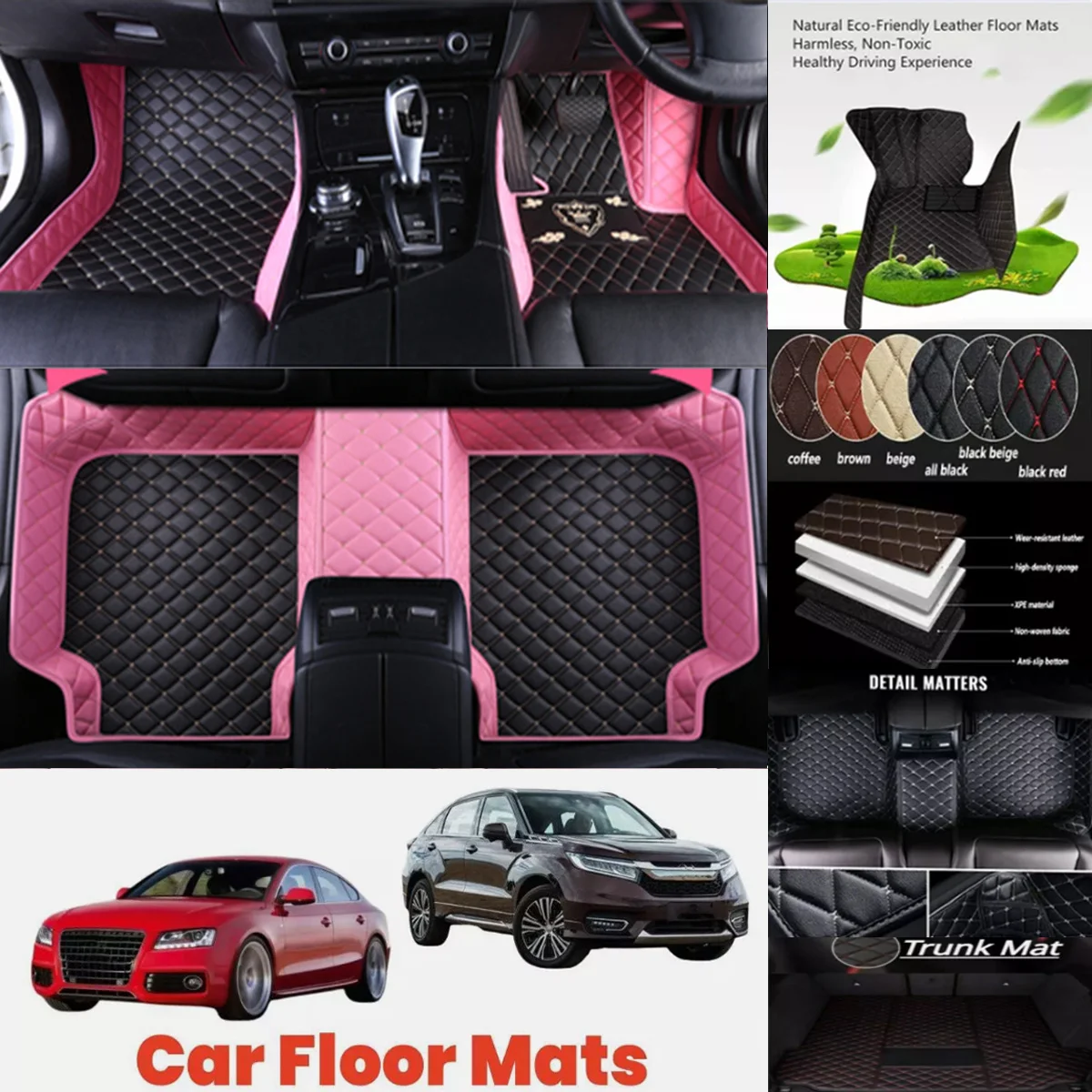 

New Custom Car Floor Mats For Jaguar XJ 2003-2023 Years Auto Coche Accessories Waterproof Leather Floor Liners