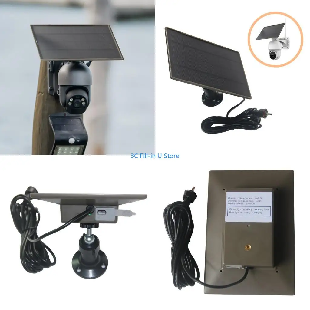 G8TA Solar Panel Chargers For Wildlifes Cameras 6000mAh PowerBanks With 5V Output