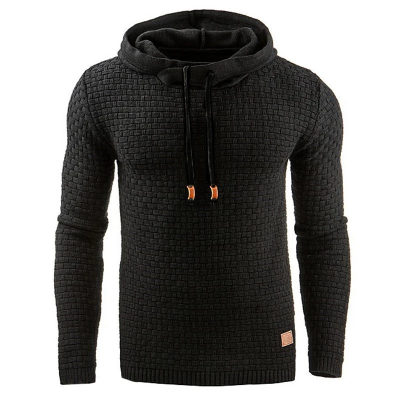 2024 Long Sleeve Pullover Hooded Sweatshirt Men Plaid Mens Hoodie Tracksuit Sweat Coat Casual Sportswear M-4XL