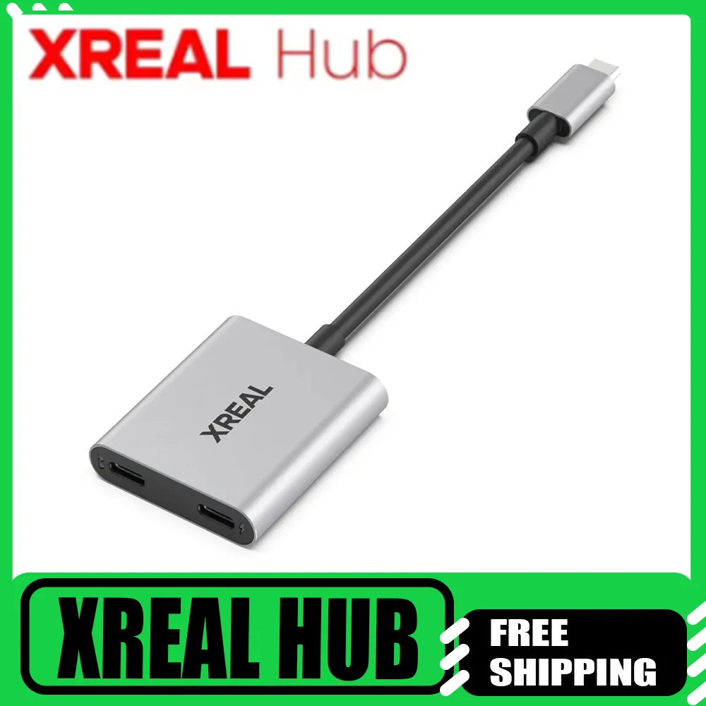 

XREAL Hub for AR GlassesCharging Adapter for Switch 120Hz High Refresh Rate PD Fast Charging For XREAL AIR/AIR2 Switch PS4 PS5