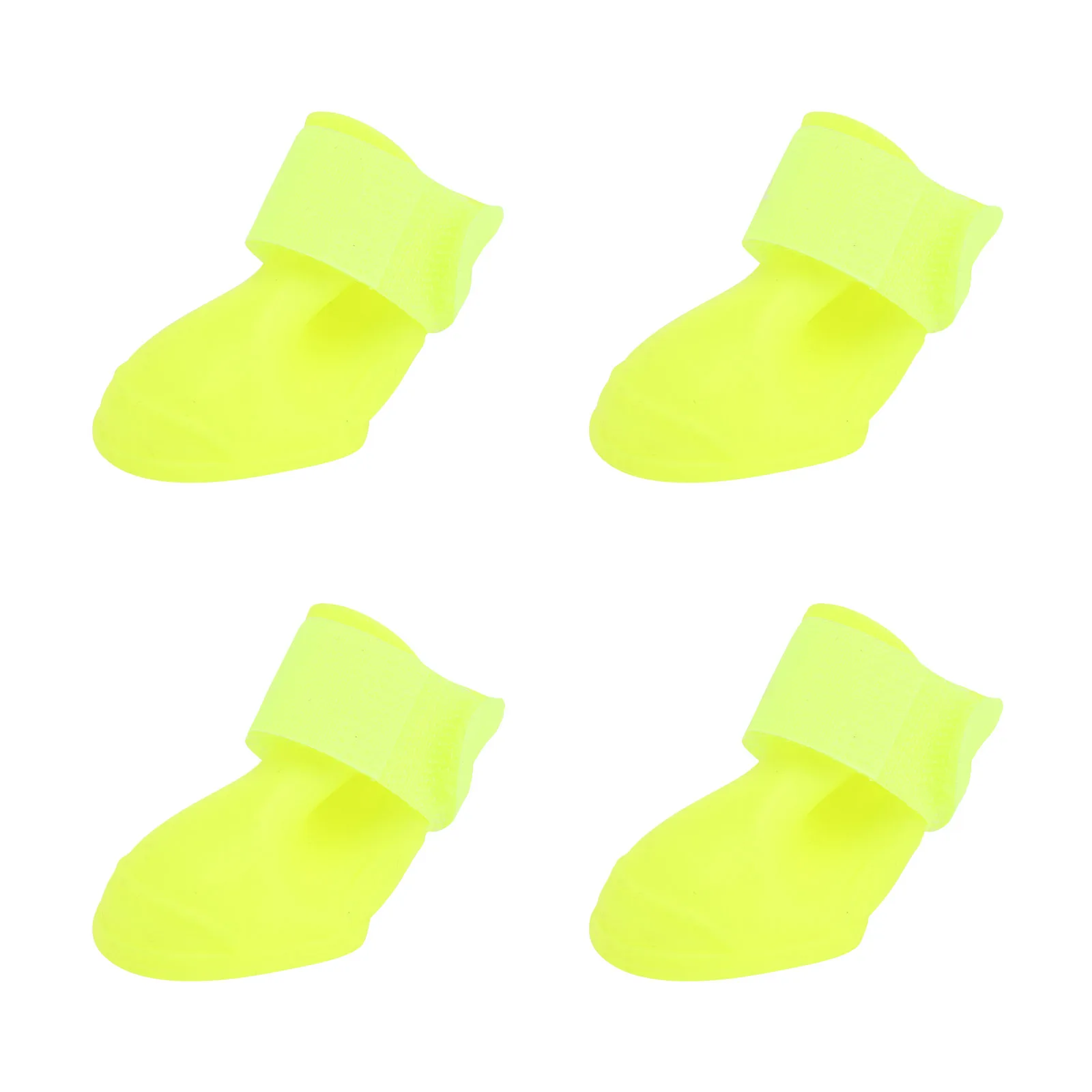 

Pet Shoes PVC Non-toxic Flexible Yellow Small Dogs Rainproof Waterproof Anti-skid Dog Rain Boot Puppy Rubber Outdoor Candy Color