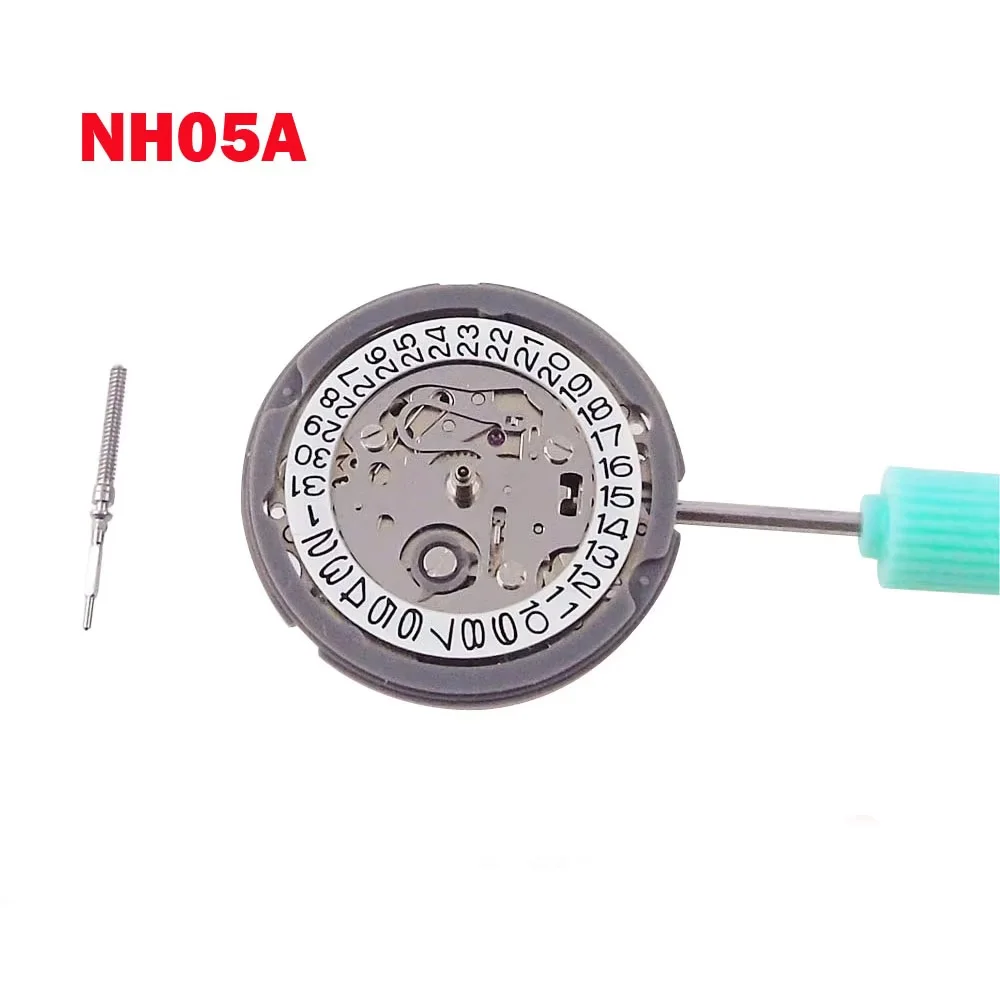 Original NH05 NH05A Automatic Mechanical Wrist Movement Watch Movement Repair Parts High Accuracy For Small Women Watch Date Set