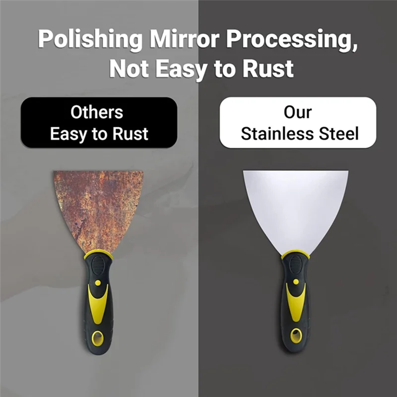 -A02R 5-pack messchraper, messenset, roestvrijstalen mesbehangschraper verfschraper gereedschap eenvoudig te installeren