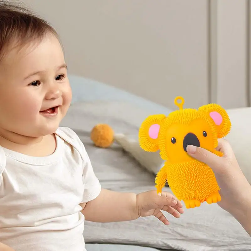 Squeeze brinquedo animais coala urso estiramento brinquedo fidget brilhante squeeze brinquedos macio sensorial brinquedos para crianças e adultos