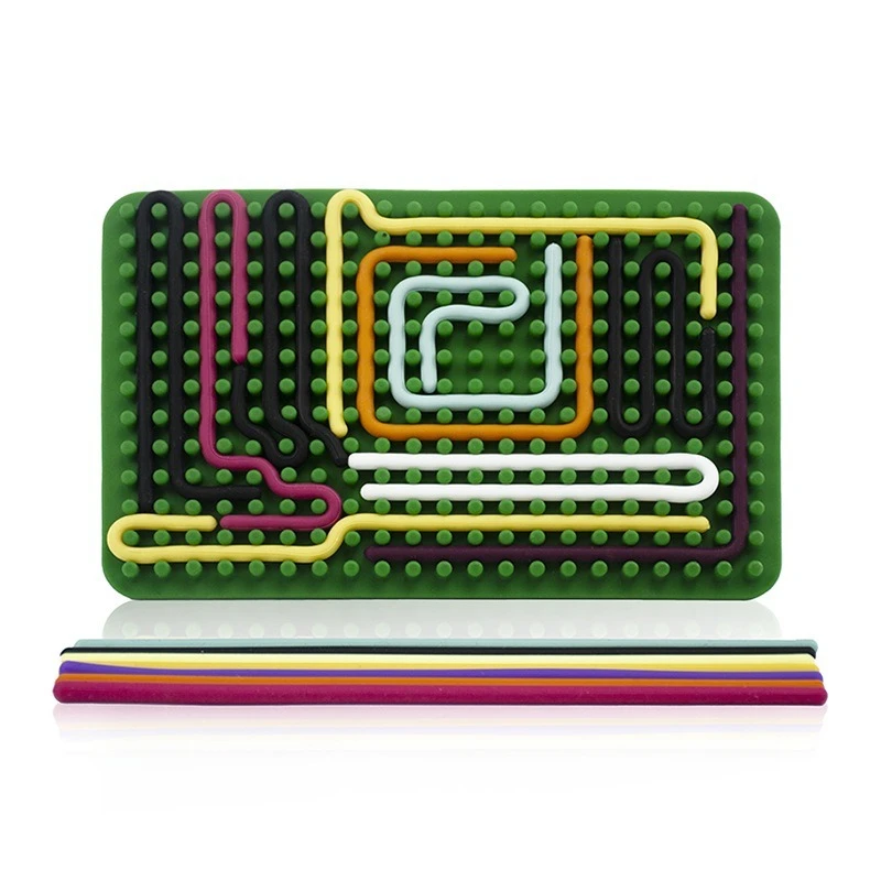 子供の感覚活動ボード,運動技能モンテッソーリおもちゃ,リラックスしたストレス,カラフルなシリコンロッド,旅行おもちゃ,ホットギフト