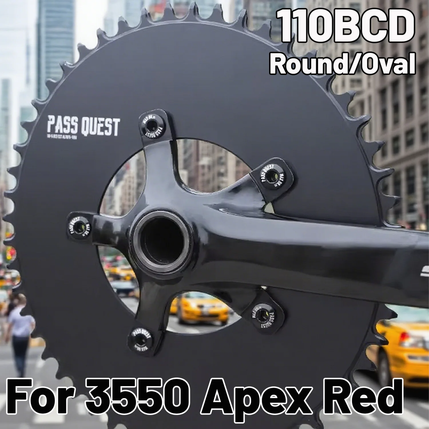 

110 Bcd 5 Винтов Звездочка 110bcd Узкая Широкая Круглая Овальная Одинарная Пластина 42 44 46 48 50 52 54t 58t 60t Кольцо Цепи Для 3550 Apex Красный