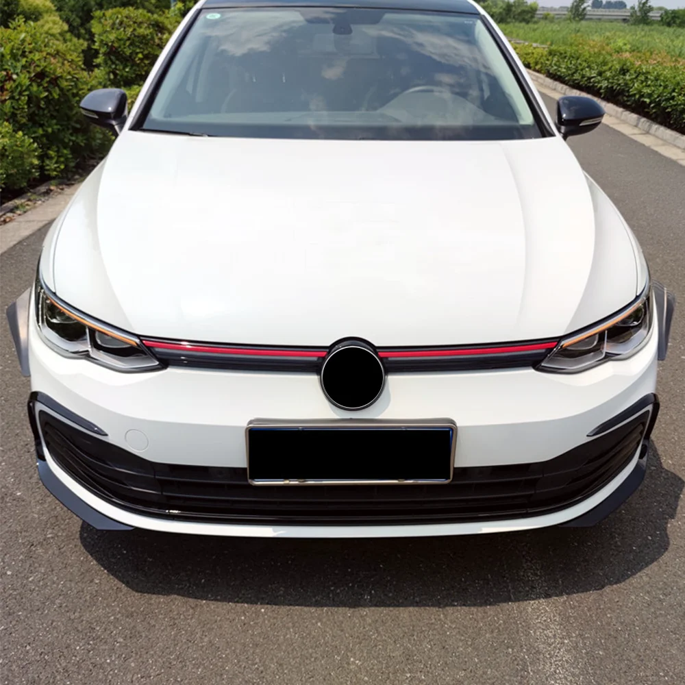 For Volkswagen VW Golf 8 MK8 2020 2021 2022 2023 2024 Front Bumper Mesh Center Grille Grill Moulding Strips Cover Trim