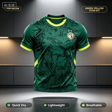2026 Spring Summer Fan Style Cameroon Football T-shirt Outdoor Sports Fast Drying Breathable 3D Print Parent-child Tee