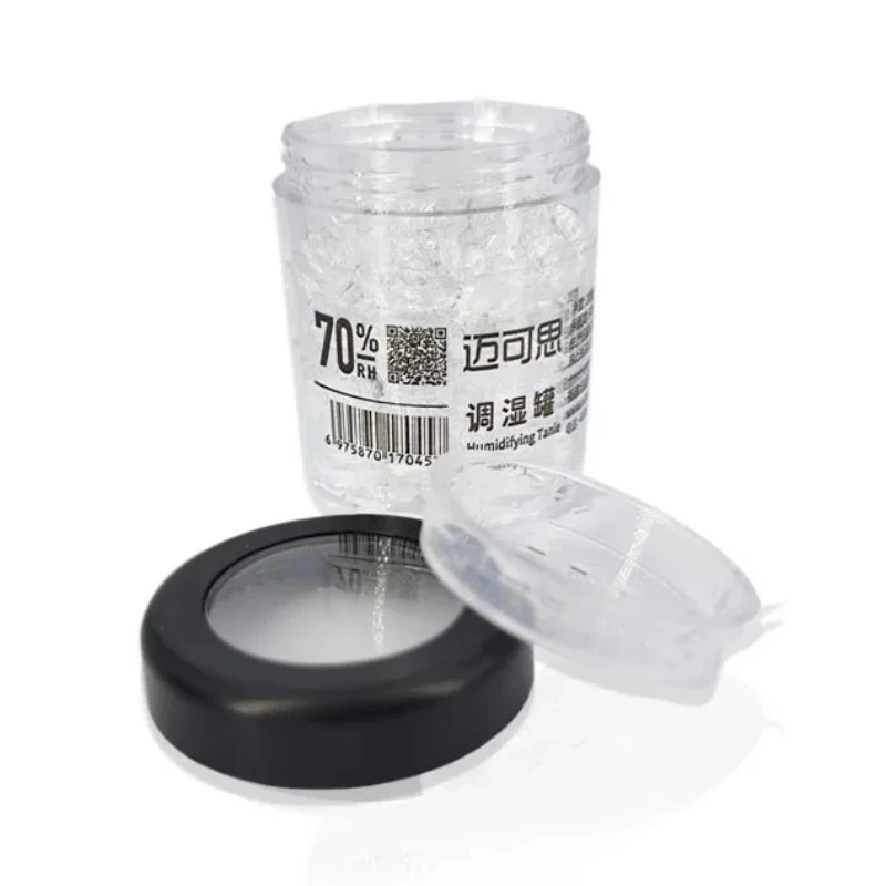 

Reusable RH 70 humidity control transparent crystal gel cigars humidifier jar for humidor