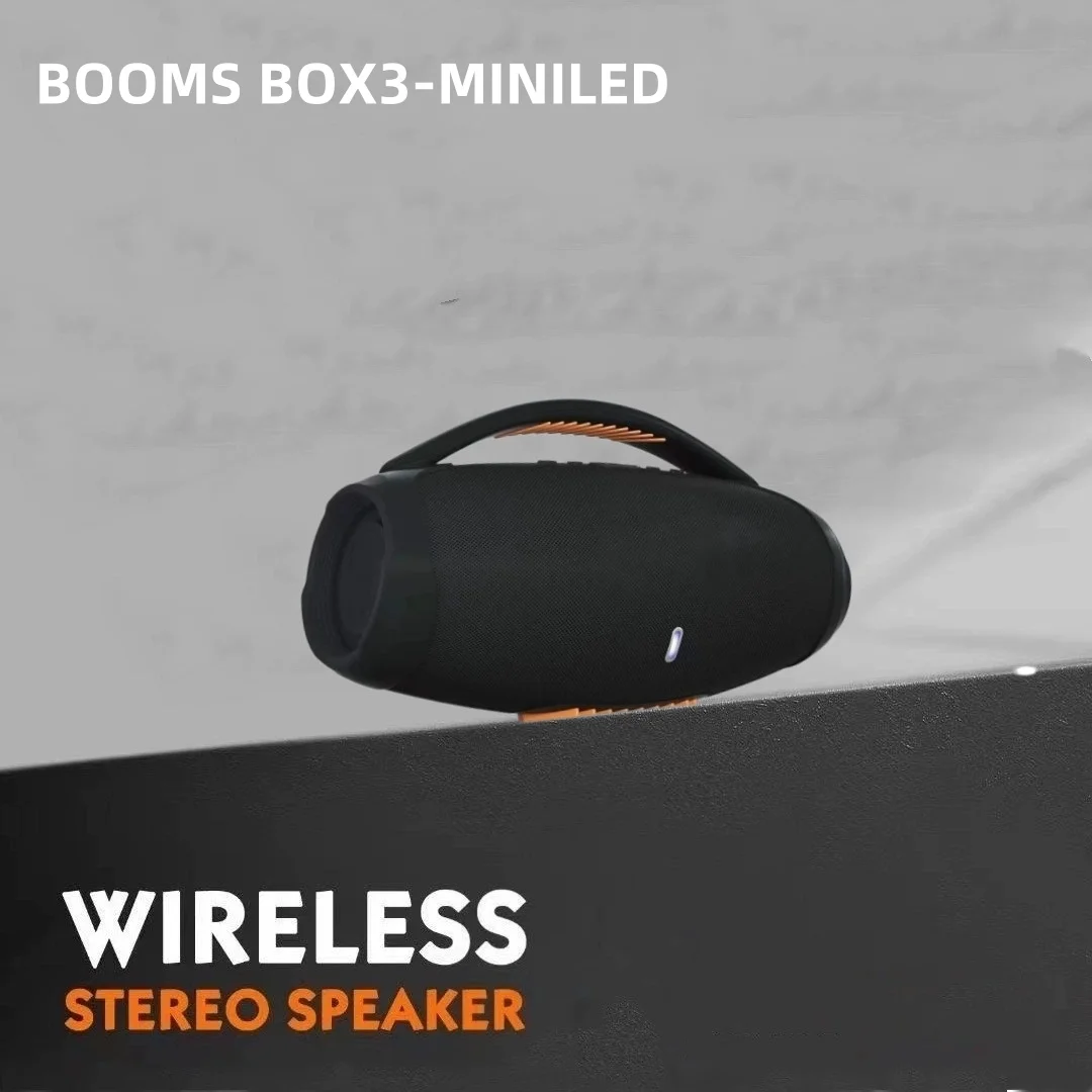 

QUEED BOOMS BOX3-MINILED Портативный Bluetooth-динамик Открытый беспроводной динамик TF-карта с глубокими басами для вечеринки, кемпинга, пляжа