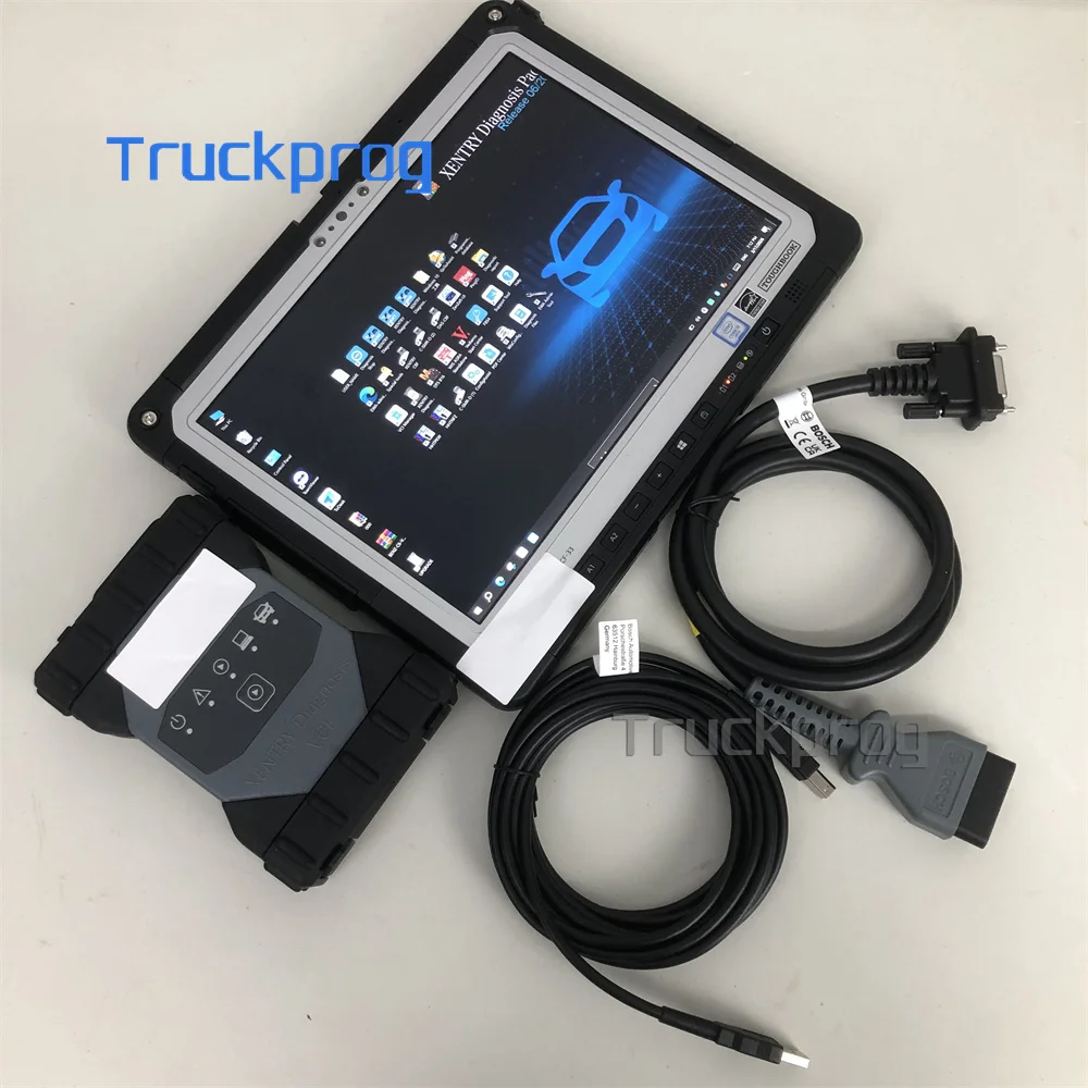 CF33 Laptop Xentry C6 doip VCI C6 Multiplexer WIFI for b-e-n-z Car 12v 24v Diagnostic Tool WIS ASRA DAS Vediamo Starfinder