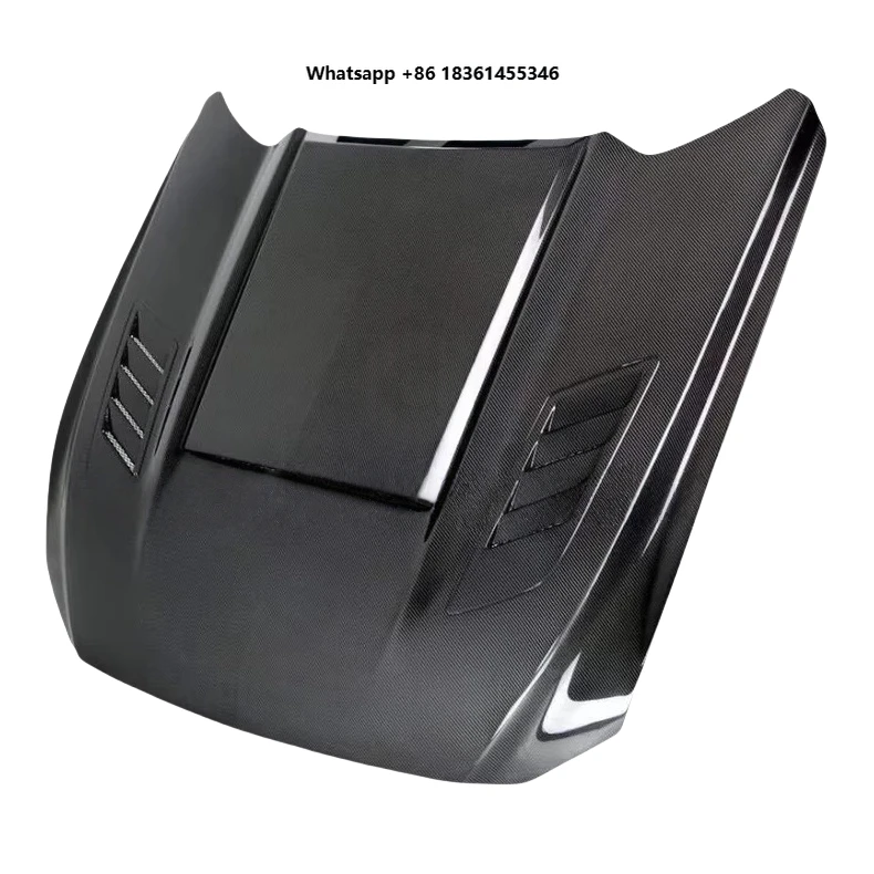 

For Mustang Hood 2015 2016 2017 Carbon Fiber Engine Hood Car Front Bonnet air Vent