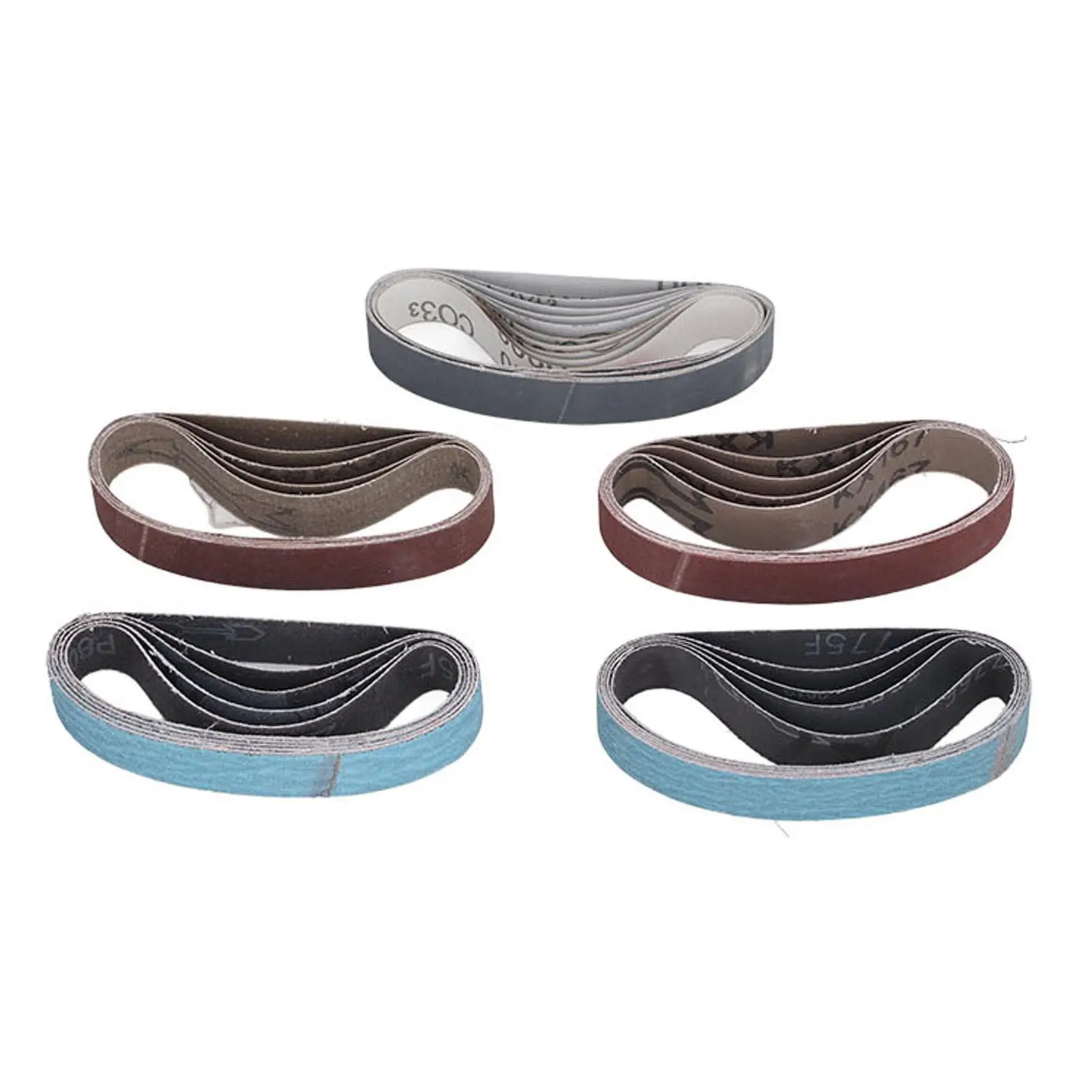 

High Efficiency Sanding Belt Set 80 120 240 400 800 1000 Grit for Precision for knife Sharpening