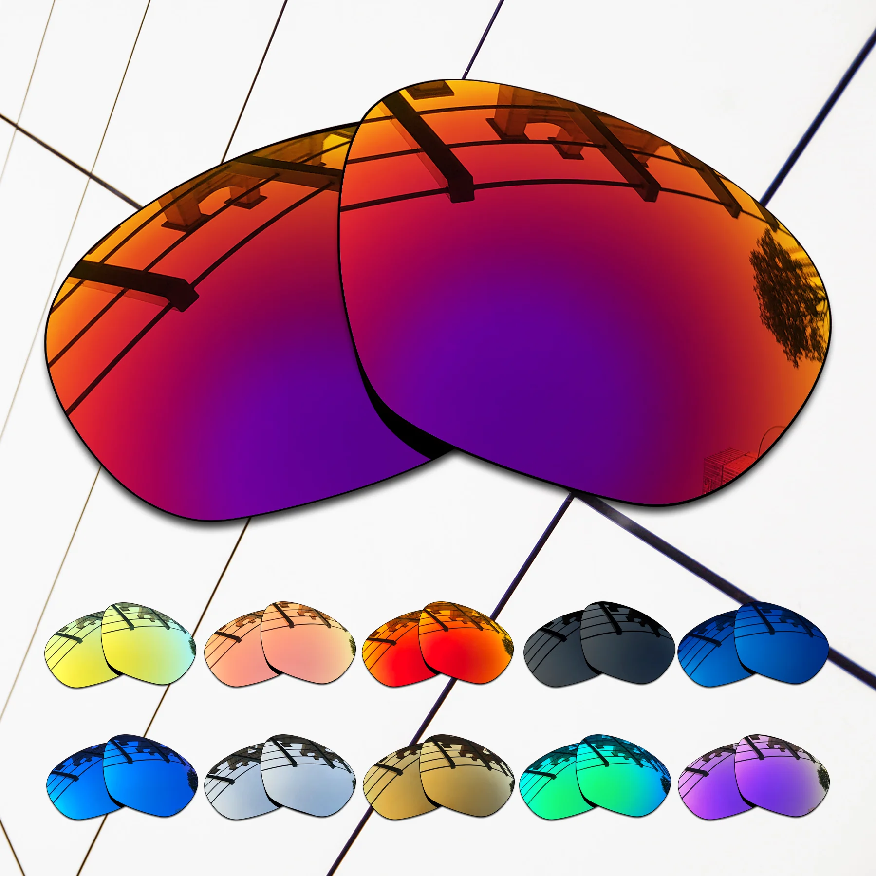 E.O.S Polarized Enhanced Replacement Lenses for Oakley Lateralis OO9431 - 60mm Sunglasses - Multiple Choice