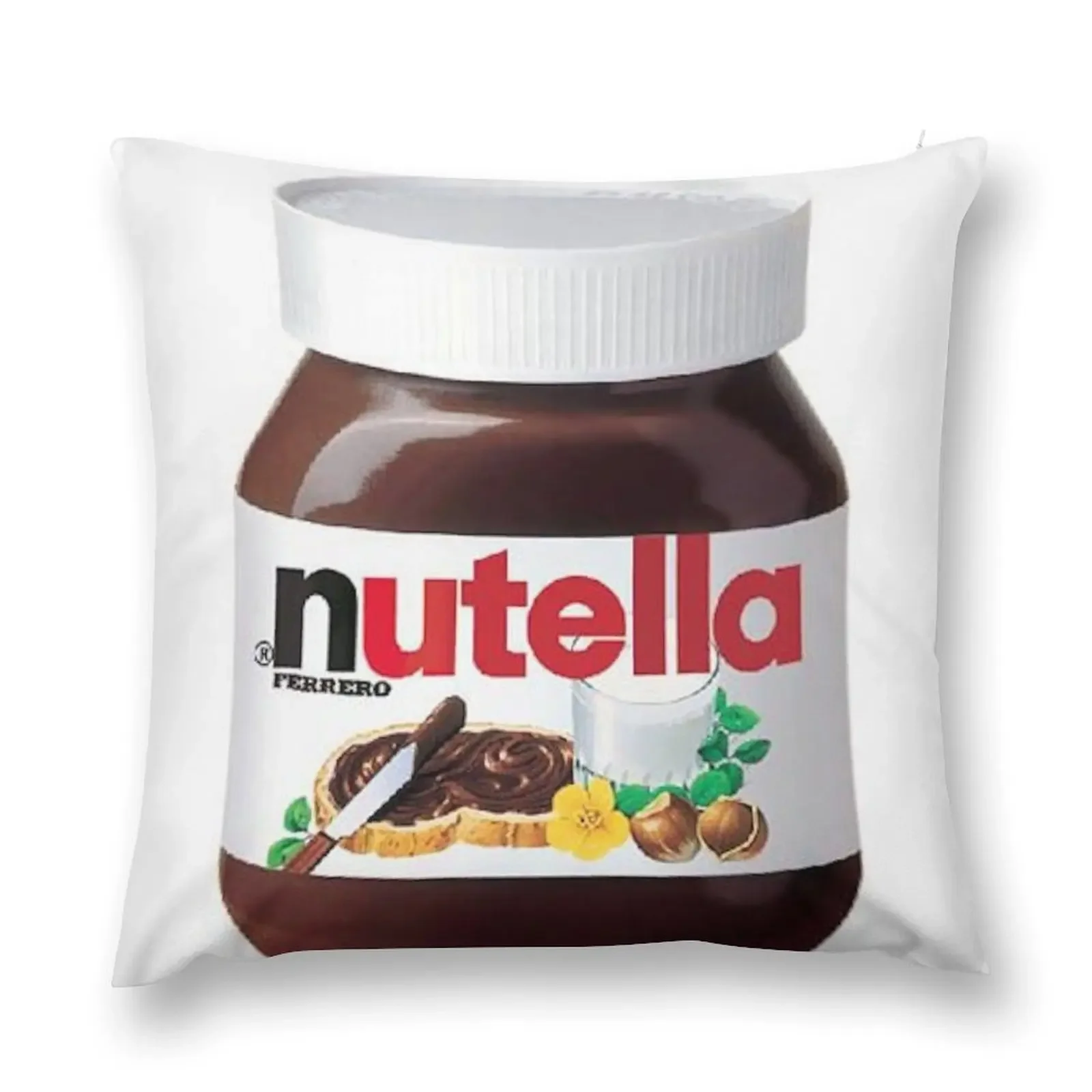 Nutella Throw Pillow Pillow Cover Pillow Covers Decorative Decorative pillowcase Luxury Cover