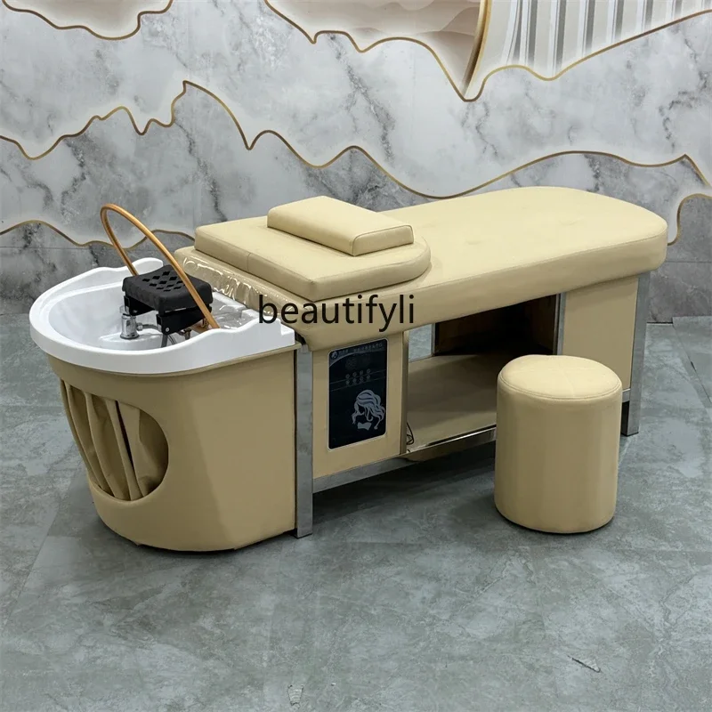

Thai hair treatment shampoo bed beauty massage barber shop constant temperature water circulation fumigation integrated5556