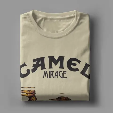 Summer Vintage Camel Mirage Band T Shirt Men's Pure Cotton Unisex Novelty T-Shirts Crew Neck Tees Short Sleeve Tops