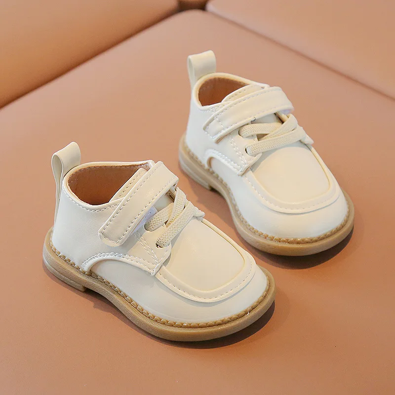 Chaussures en Cuir Respirantes à Semelle Souple pour Bébé et Enfant, Petites Chaussures Solides, à la Mode, Loisirs, Prewalker, Nouveau-né, Nouvelle