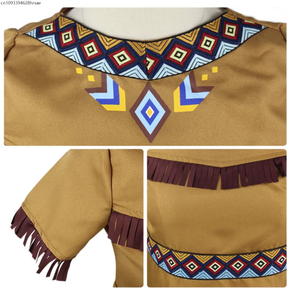 コスプレインド王女の衣装キッズガールズハントレスコスチュームクリスマスハロウィンパーティーマルディグラファンシードレス