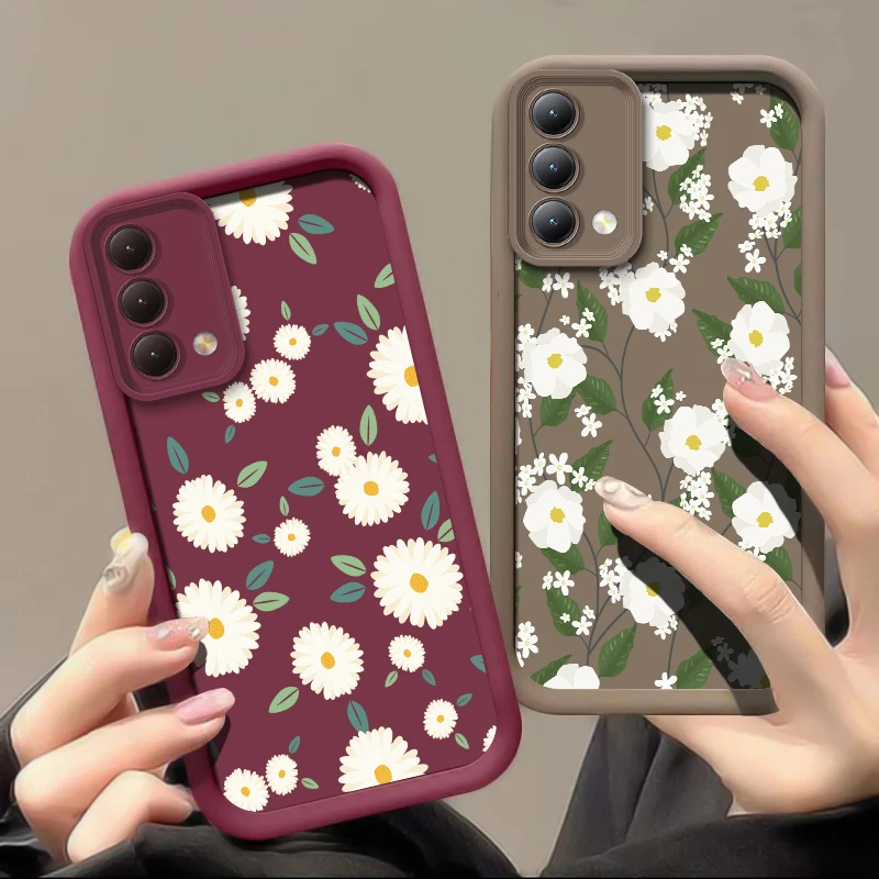 سيليكون زهرة جراب هاتف ل ممن لهم A17 A17K A9 A5 2020 A5S A3 Pro A3S A16K A15 A12S A11S A11K للصدمات رشاقته غطاء ناعم #1