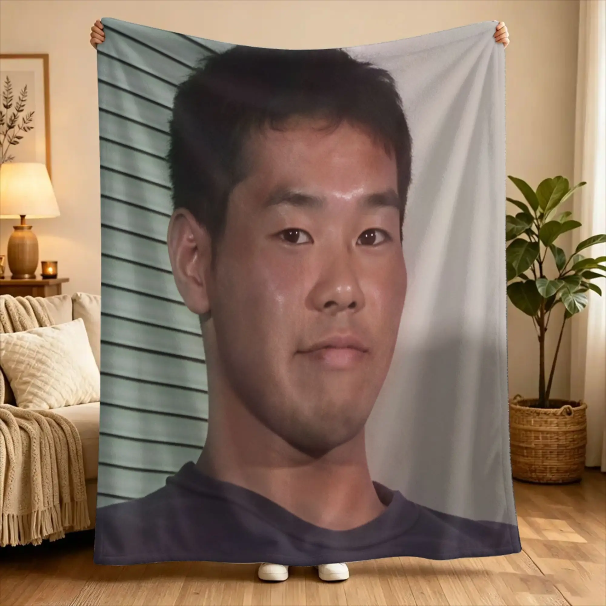 Yajuu Senpai Tadokoro Koji  Blanket  Soft Street Trend Plush Throw Blanket For Living Room Camping Flannel Bedspread Bed Cover