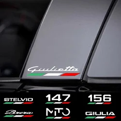 4Pcs Car Body Sticker For Alfa Romeo Mito Brera 147 Giulietta 159 156 Stelvio Sportiva Giulia