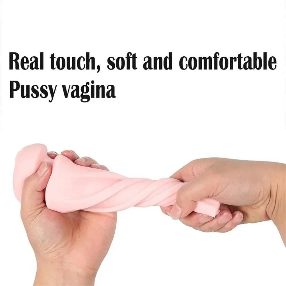 Brinquedo do sexo do silicone macio para homens, massagem da próstata, vagina real, Copa Masturbador, Brinquedos Sexy Adultos, Masturbador 5D