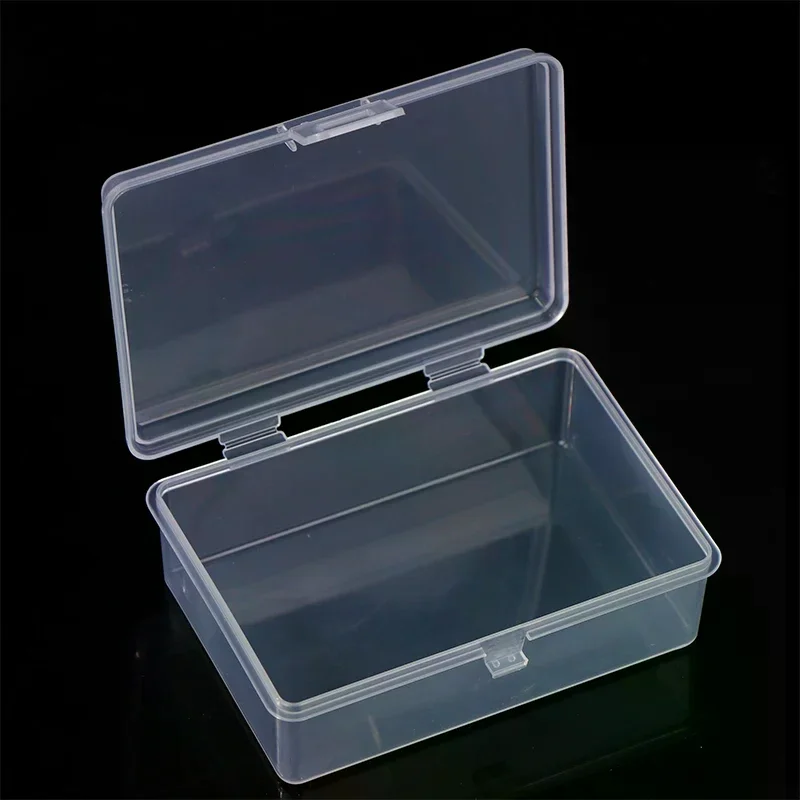 

Small Semi-Transparent Plastic Cards Cases Folder Matte Flip-Top Jewelry Box Accessories Storage Organize Packaging Boxes