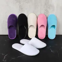 Winter Warm Plush Women men Slippers Non-Slip Soft Indoor Shoes Flat Heel Flat Heel Couple's Slippers for Hotel Travel Slipper