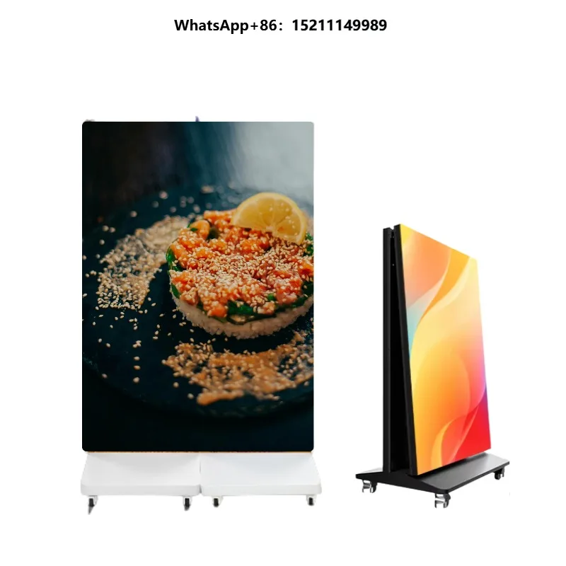 P2 P2.5 P3 Foldable LED Display Screen for Indoor Retail Store Elevator & Airport Advertising
