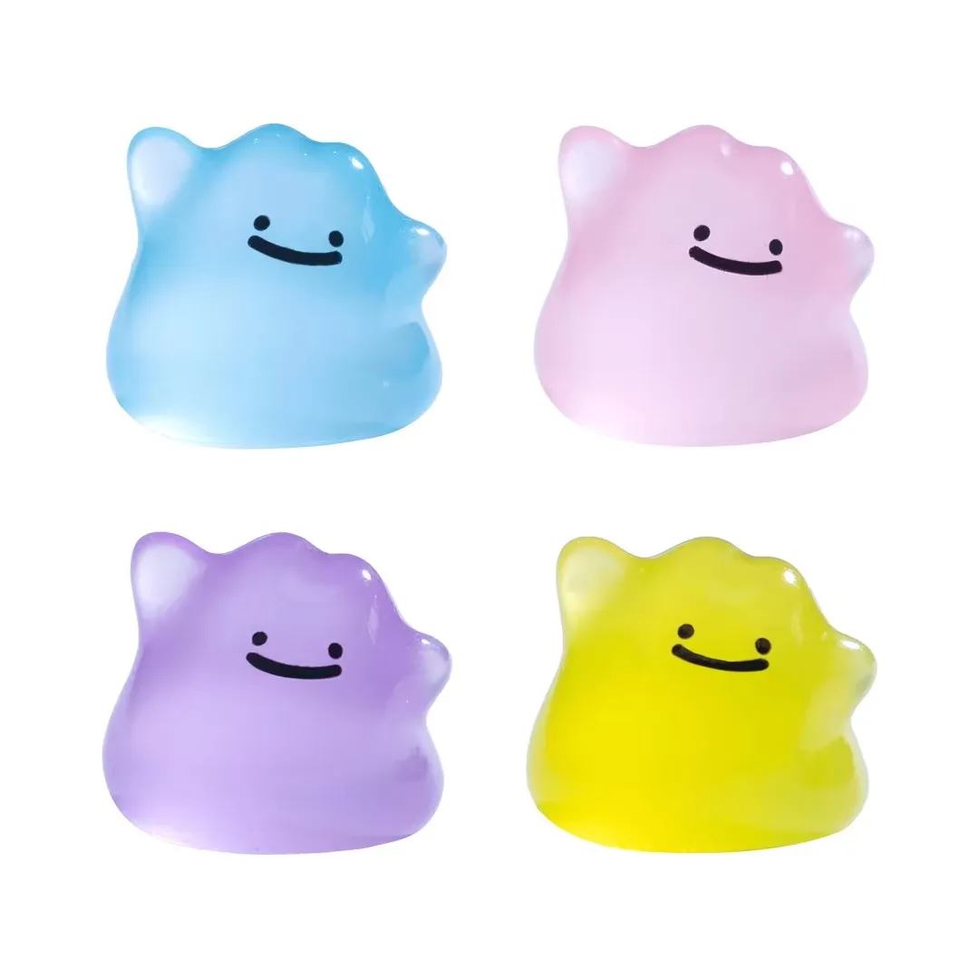 6 pièces/ensemble Figurines d'anime Pocket Monsters Kawaii Ditto en déguisement, se transforme à volonté, 1,5 cm, PVC, modèle de poupée Pokemon pour adultes, jouet cadeau