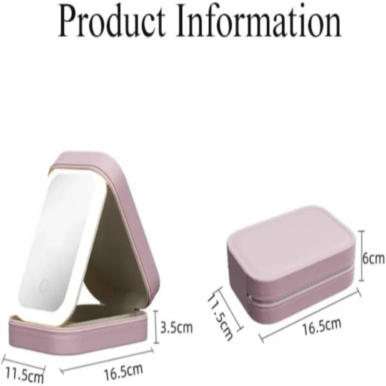 กระเป๋าเดินทางแต่งหน้าแบบพกพาสีขาวพร้อมกระจก LED และกระจกแต่งหน้าแบบชาร์จไฟได้สําหรับปี 2024 และ LED สามสีแบบปรับได้