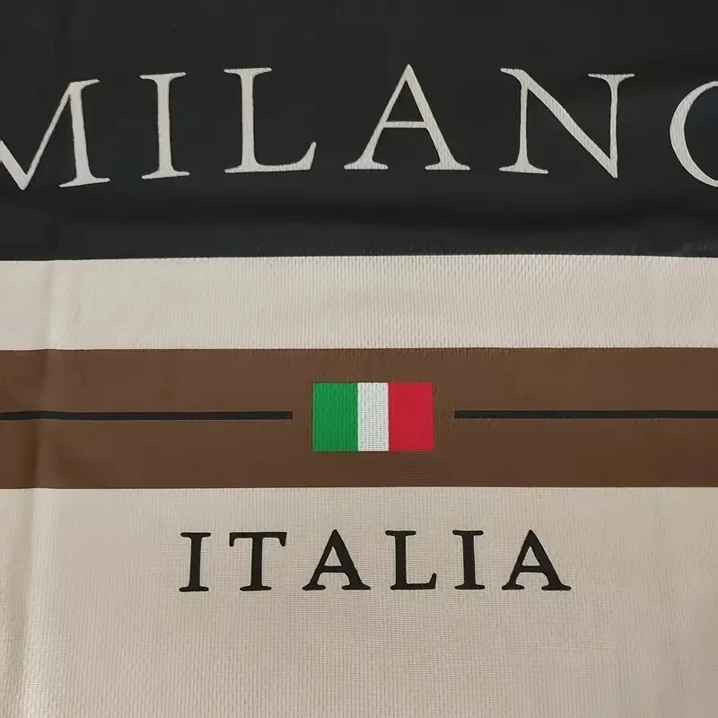 ميلانو إيطاليا الراقية التباين اللون إلكتروني طباعة موضة الشارع تي شيرت غير رسمي ملابس للرجال تنفس التجفيف السريع Fadeless