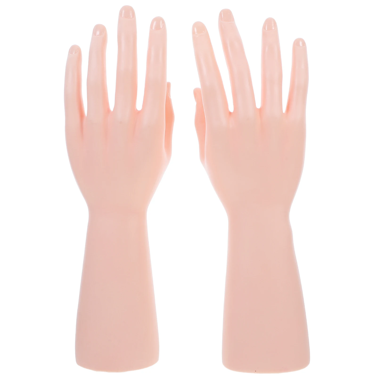 2pcs Hand Decoration Display Props Realistic Mannequin Hands For Jewelry Ring Glove Showcase Desktop Countertop Storage Holder