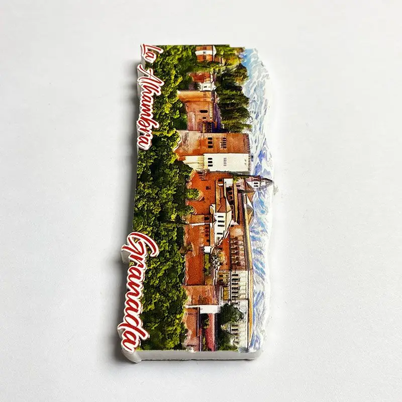 1pc, Granada 3D Architectural Spain Geographic Magnetic Fridge Magnet Travel Souvenir