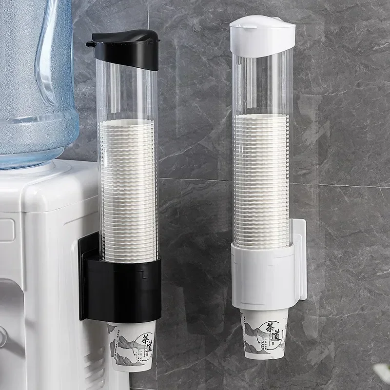 Plastic Wegwerp Papieren Bekers Dispenser Wandmontage Water Dispenser Bekerhouder Beker Container Papieren Beker Frame Thuis Organisator