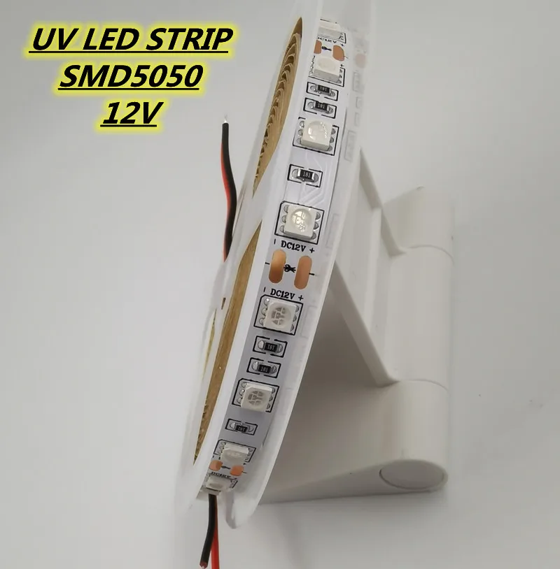 Lâmpada roxa do tubo do pólo de m 120led/m com luz da festa lâmpada conduzida uv da tira smd2835 5050 12v uva 60leds/m