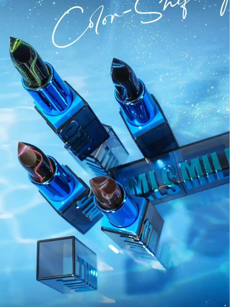 MLSMILE ลิปสติก 4 ชิ้น ลิปสติกเปลี่ยนสีตามอุณหภูมิ ติดทนนาน ไม่ติดแก้ว ชุ่มชื้น สำหรับงานปาร์ตี้ 2025 รุ่นใหม่ C51TC1