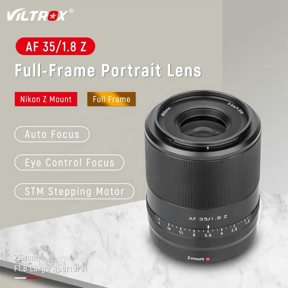 Viltrox 35mm F1.8 Autofocus Full Frame Groothoek Groot Diafragma Prime Lens voor Nikon Z Mount Z5 Z6II Z7 Z50 ZFC Camera Lenzen
