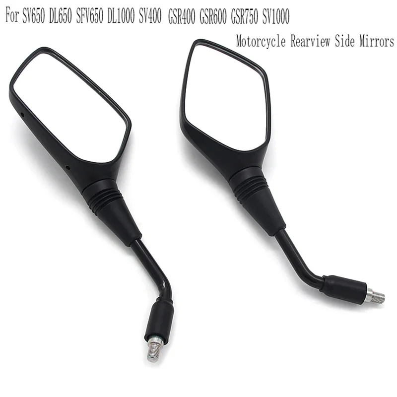 

X39A-Motorcycle Rearview Side Mirrors For Suzuki SV650 DL650 SFV650 DL1000 SV400 V-Strom Gladius GSR400 GSR600 GSR750 SV1000