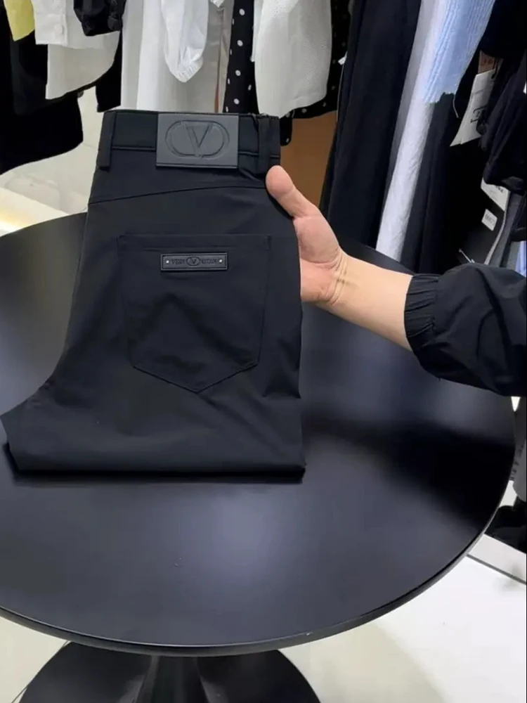 

Новые мужские повседневные брюки премиум-класса: универсальные, высококачественные, весенне-осенние, облегающие, антибактериальные, модные