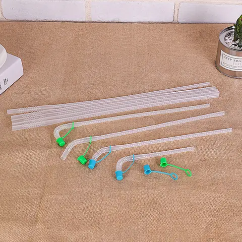 5pcs Coconut Tree Straw Cups Portable Drinking Bottle For Beach Holiday Hawaiian Party Use Mixed Color Smoothie Juice Cup