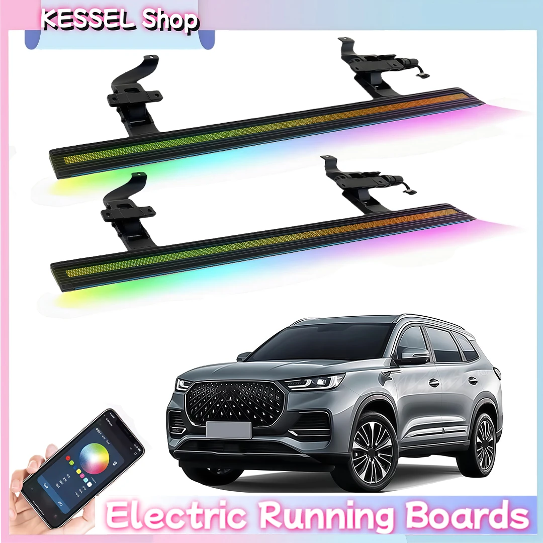 

Выдвижные электрические пороги с LED-подсветкой для Chery Tiggo 8 Pro Plus 2021-2026