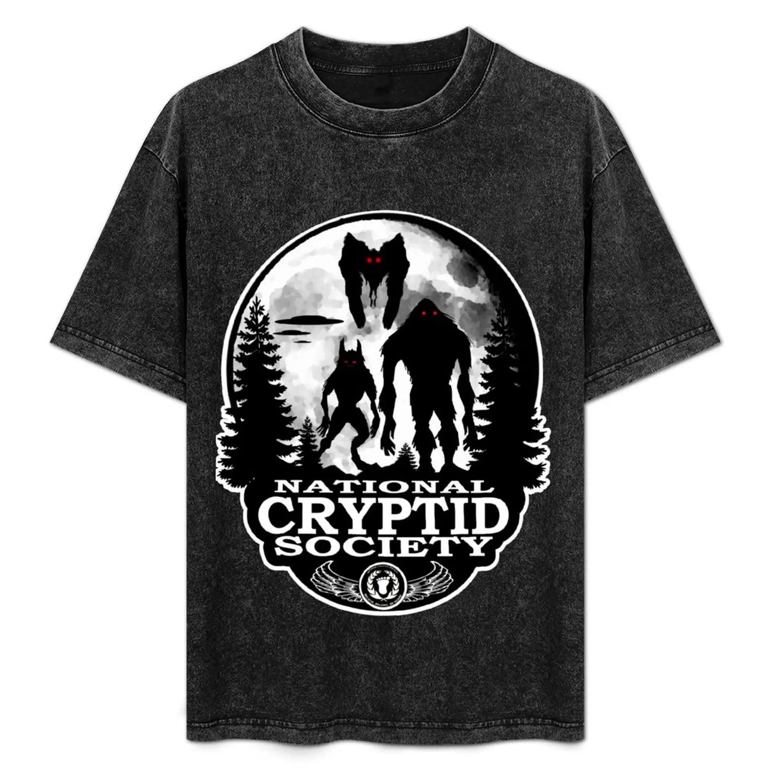 

Bigfoot, Dogman, Mothman, UFO's; National Cryptid Society T-Shirt Big Size Simple T-Shirt